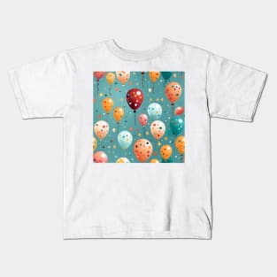 Happy Birthday Party Celebration Pattern 4 Kids T-Shirt